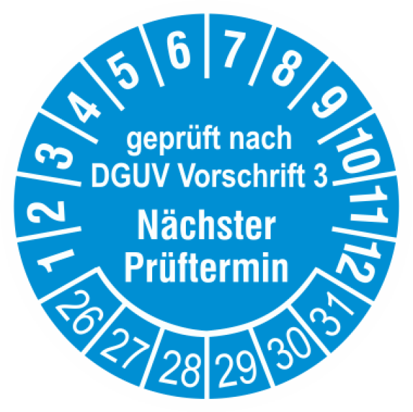 Prüfplaketten PL-822